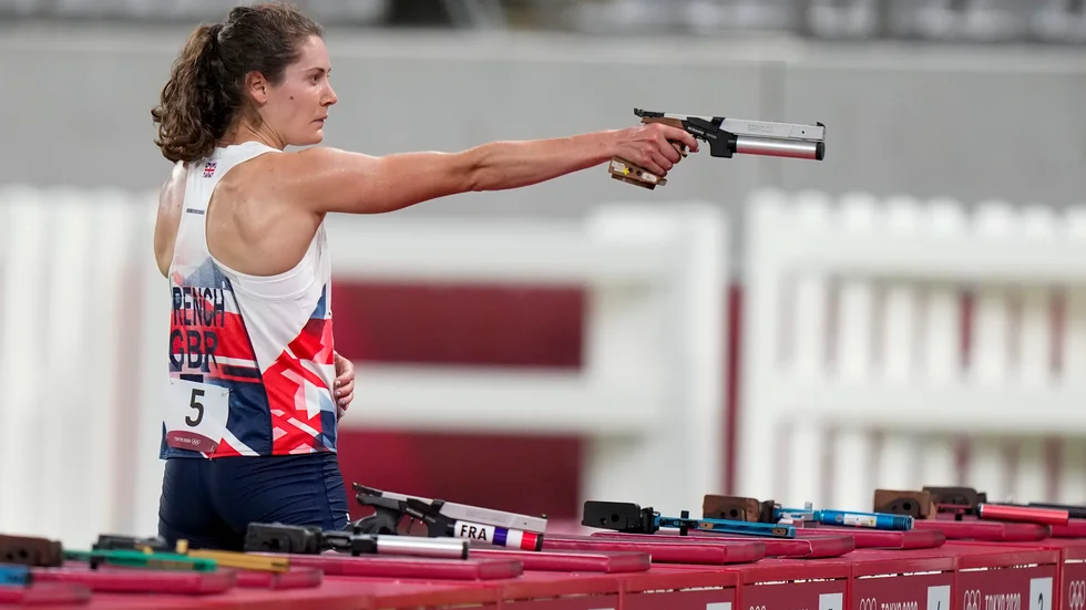 Kate French, olympisk mästarinna, är en av dem som kritiserat beslutet att ta bort ridningen från modern femkamp. Arkivbild.
