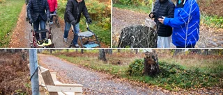 Privatperson ryckte in för seniorerna på Gråbo • Satte upp en egensnickrad sittbänk • "Hoppas den får stå kvar"