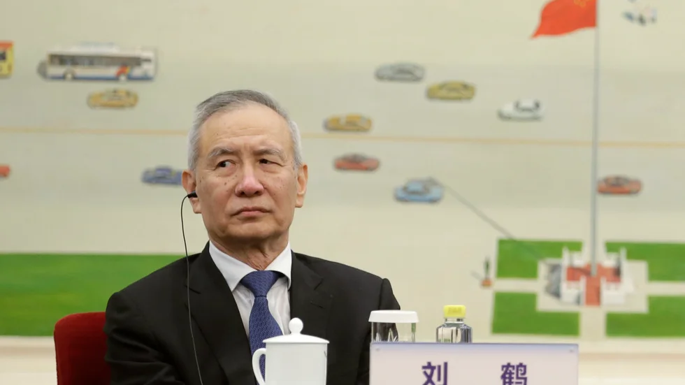Kinas vice premiärminister Liu He gillar inte kryptovalutor. Arkivbild.