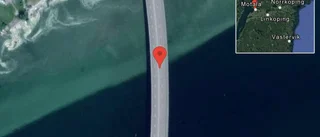 En lastbil i trafikolycka