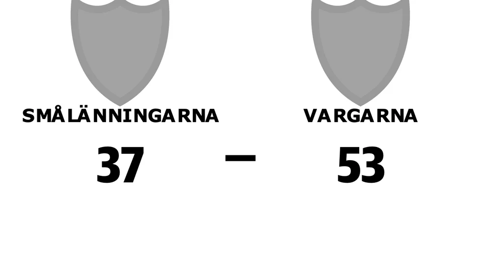 Smålänningarna förlorade mot Vargarna