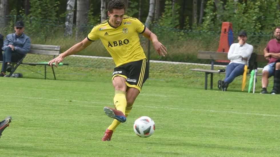 Joakim Storm satte kvitteringen till 1-1 mot Gnosjö när VIF var på träningsläger i Borstahusen. 