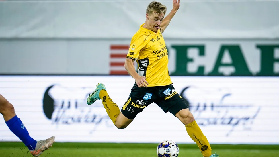 Elfsborgs Jeppe Okkels gjorde enda målet i matchen mot IFK Göteborg.
