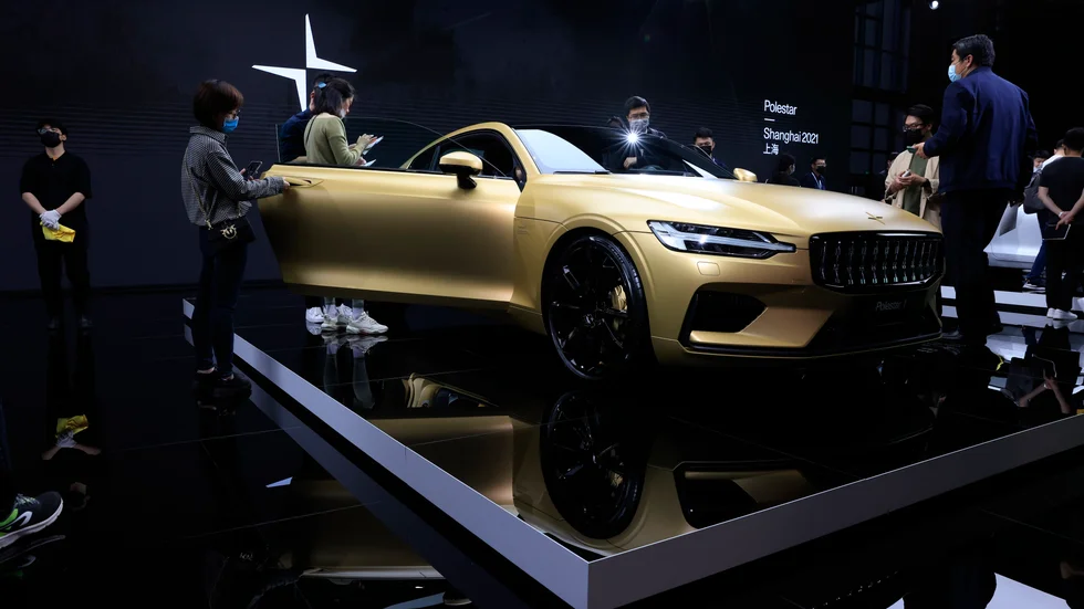 Elbilstillverkaren Polestar, som ägs av Volvo Cars, tar genvägen till börsen genom en fusion med spac-bolaget Gores Guggenheim. Hos nätmäklarna märktes ett ökat intresse för det amerikanska bolagets aktie. Arkivbild.