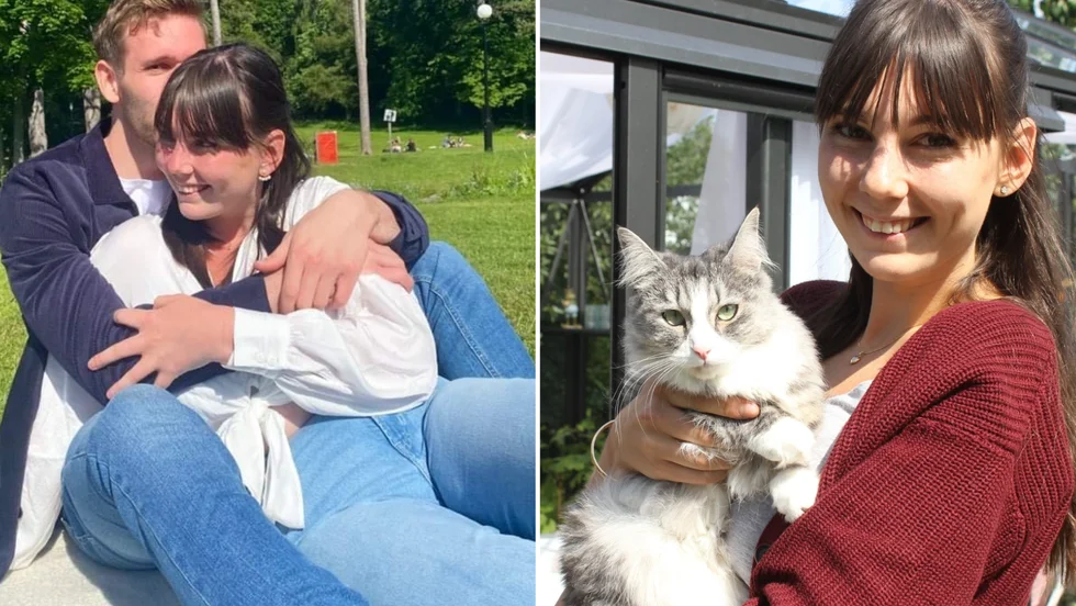Hanna Hartvig lever numera ett härligt och lyckligt liv, där ätstörningar inte begränsar henne. Sedan åtta månader finns pojkvännen Linus Berggren vid hennes sida, som ett ovärderligt stöd. Bilden th är från  augusti 2019, när Hanna öppenhjärtigt berättade om sin kamp mot bulimin i Vimmerby Tidning.