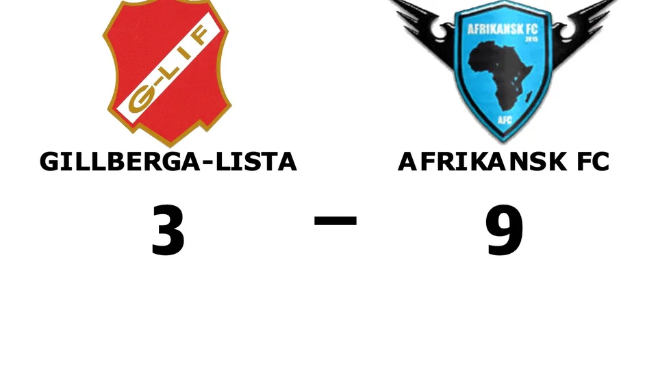 Gillberga-Lista IF förlorade mot Afrikansk FC