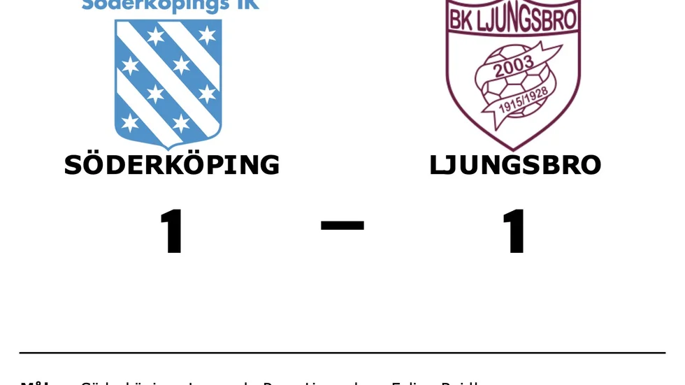 Söderköpings IK spelade lika mot BK Ljungsbro