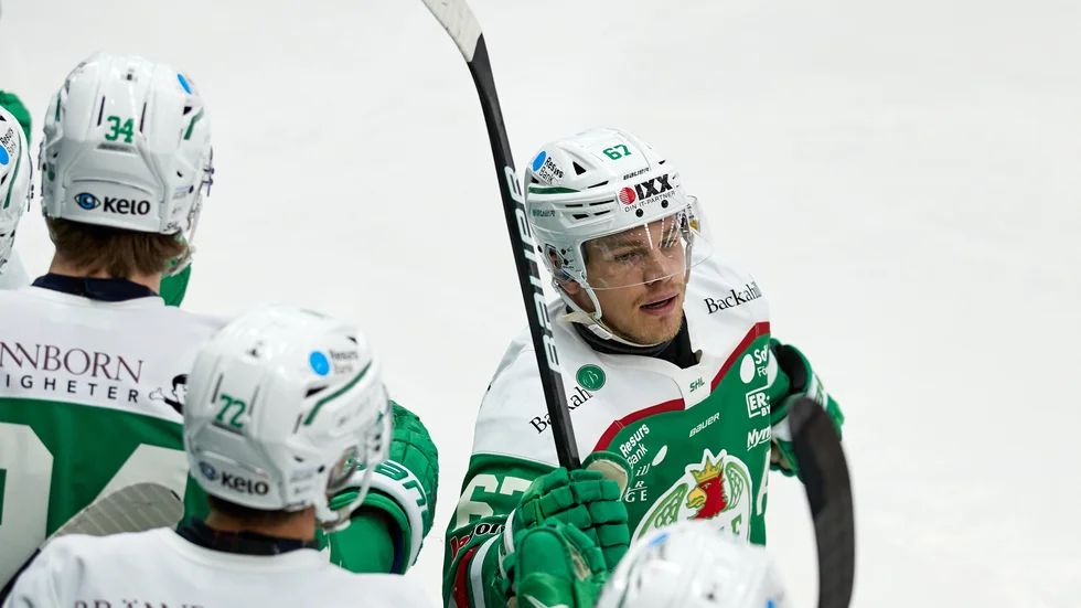 Leon Bristedt var tongivande för Rögle i 6–2-segern mot Växjö. Arkivbild.