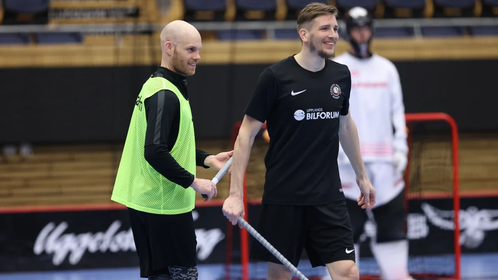Henrik Stenberg och Mattias Samuelsson under en träning i fjol.