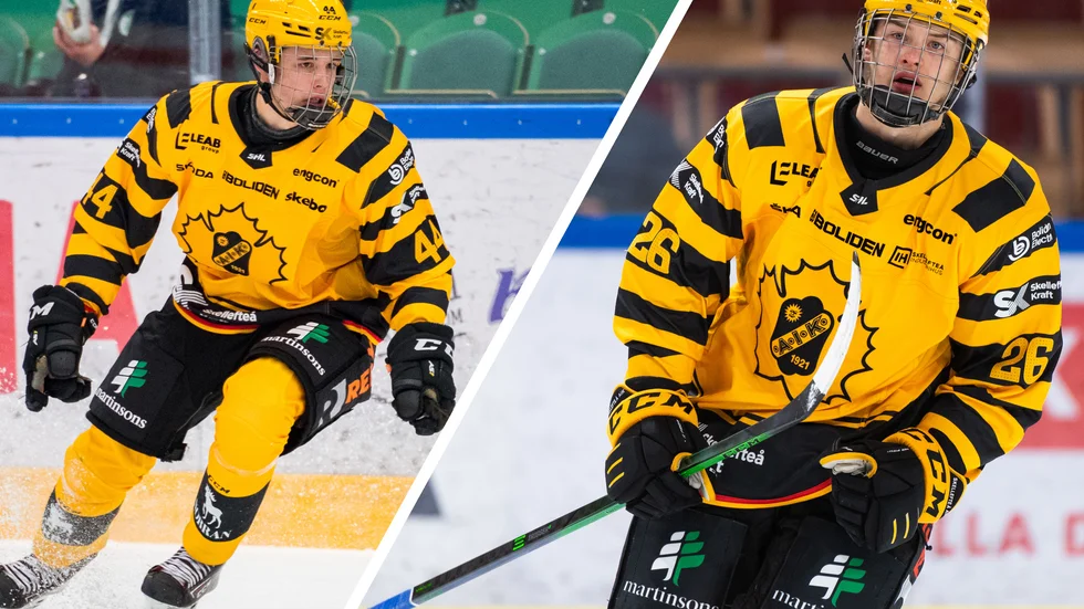 Elias Salomonsson och Simon Robertsson hade det tungt med Småkronorna, när Kanada vann med 12–1.