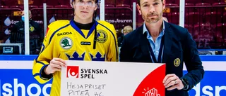 Bäst i Tre Kronor – då skänker Nils Lundkvist vinstpengarna till Piteå Hockey