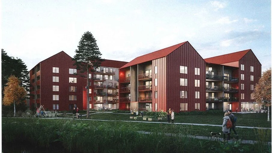Serneke vill bygga bostäder i kvarteret Kojan på Kronandalen. 75 bostadsrättslägenheter, allitfrån tvåor till fyror.