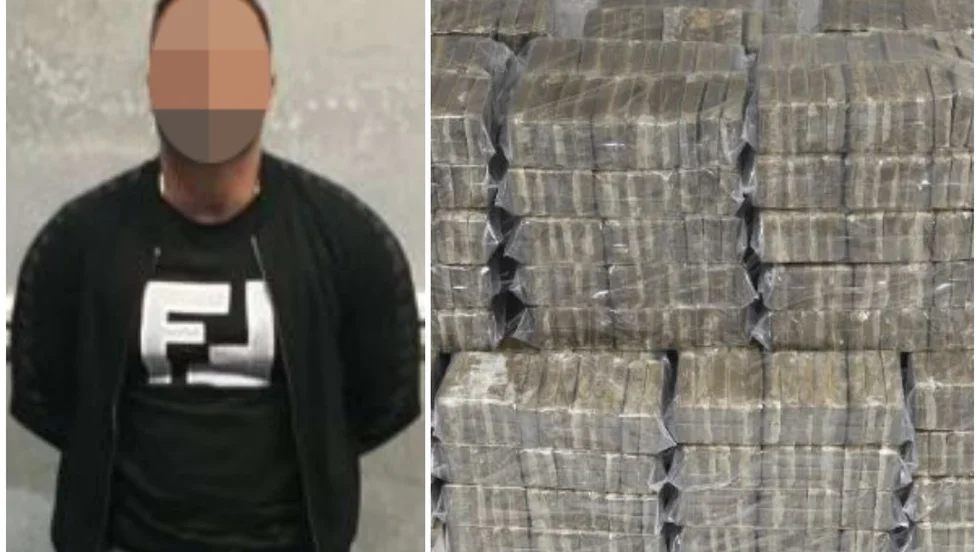 36-åringen friades i tingsrätten för smuggling av det här  cannabispartiet på 310 kilo. Men enligt hovrätten var det han som låg bakom smugglingen.