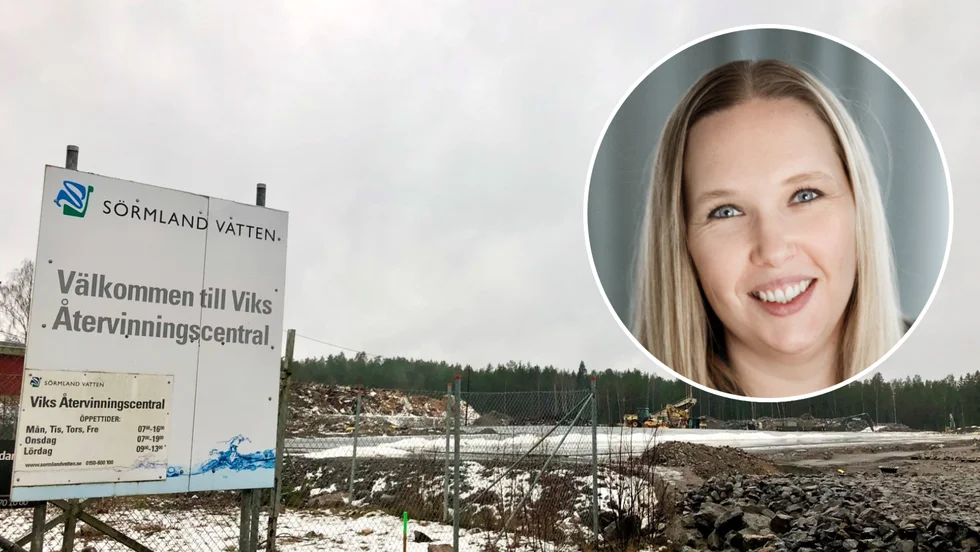 Inget mer trä i stora lass på Viks återvinningscentral. Pernilla Stråhle berättar mer. 