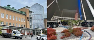 Vatten pumpas fortfarande ut • Första skaderapporten från läckan i Sunderbyn