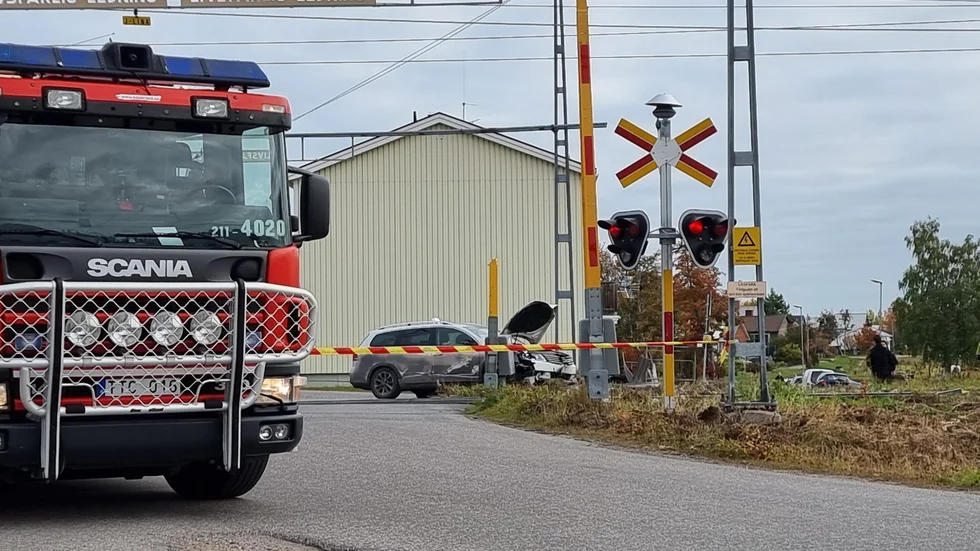 Olycka vid järnvägsövergången i Gällivare