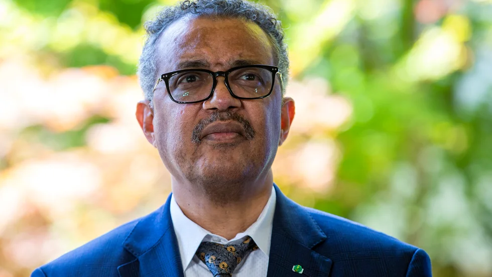 Världshälsoorganisationens (WHO) chef Tedros Adhanom Ghebreyesus. Arkivbild.