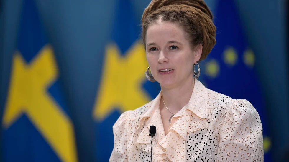 Amanda Lind (MP), kultur- och idrottsminister. Arkivbild.