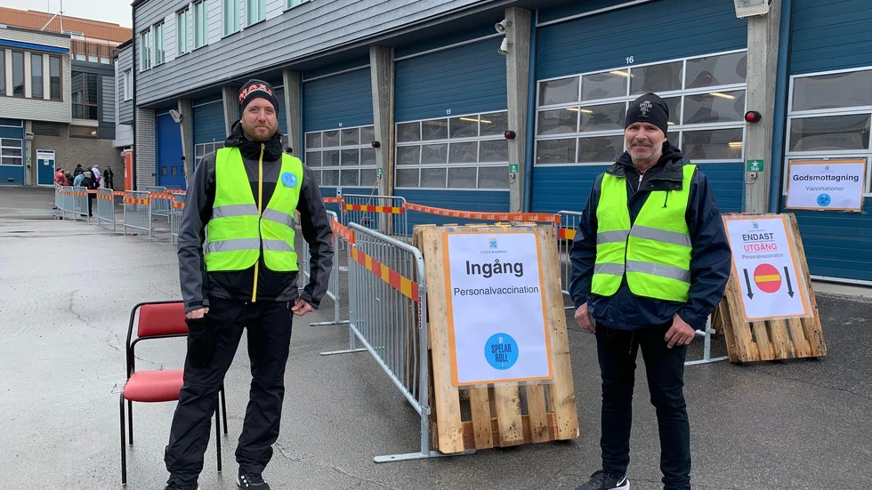 Jonas Jonasson och Erik Öhman, Luleå kommun.
