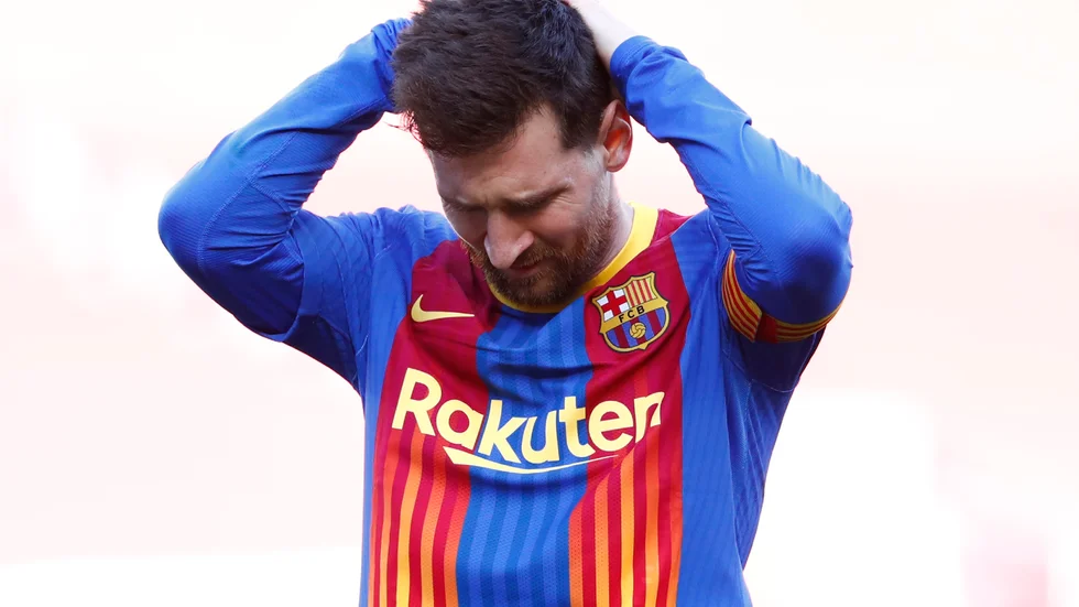 Lionel Messis Barcelona kan komma att straffas av Uefa för planerna på en superliga. Arkivbild.