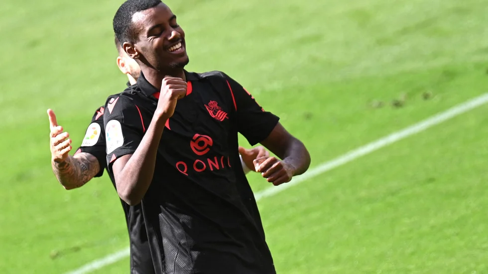 Alexander Isak blev målskytt mot Valencia.