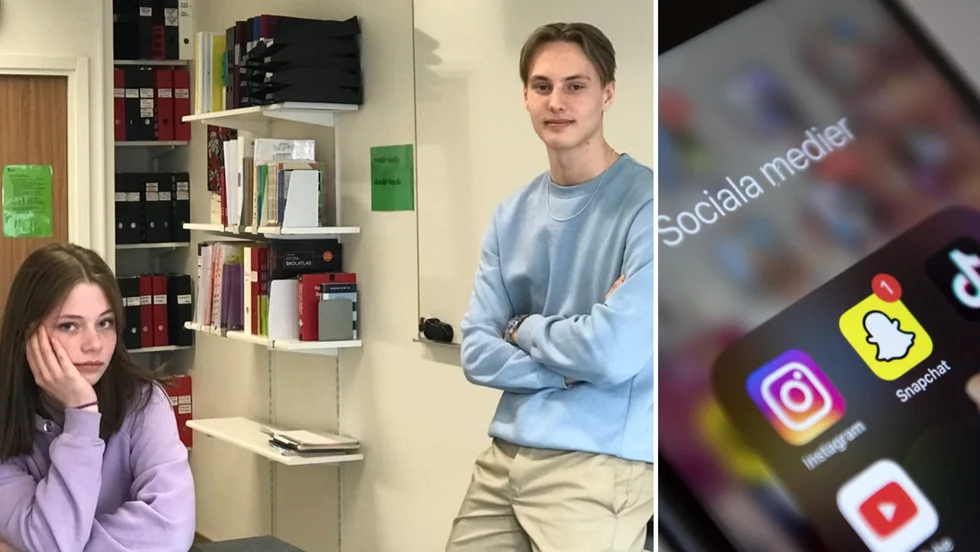 Klara Ambrosiani och Erik Jigsved på Vimarskolan känner sig inte oroliga för att något ska ske på skolan på torsdag, vilket är dagen då polisen varnat för att "tafsardagen" ska äga rum. 