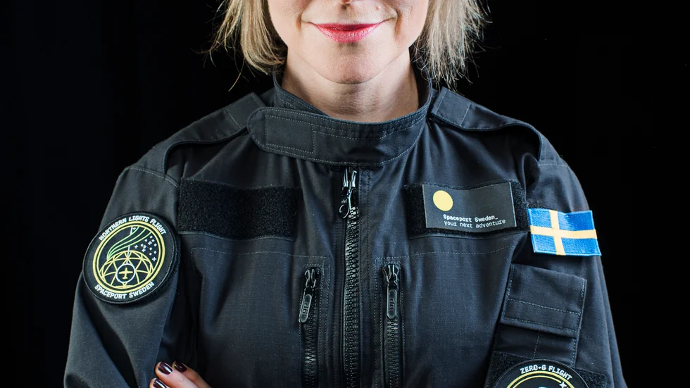 Karin Nilsdotter har inte gett upp drömmen om en rymdhamn i Norrbotten. Bilden är tagen 2014, när hon tilldelades priset Årets teknikkvinna av flygplanstillverkaren Saab för sitt visionära arbete.