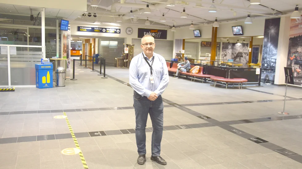 Robert Lindberg, vd på Skellefteå Airport, kan bara konstatera att Wizz Airs etablering nu skjutits på framtiden.