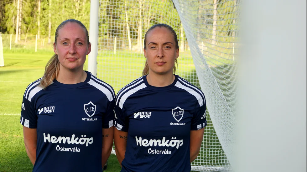 Östervåla har en ung trupp och Viktoria (t v) och Pernilla Andersson (t h) är bland de äldre i laget.
