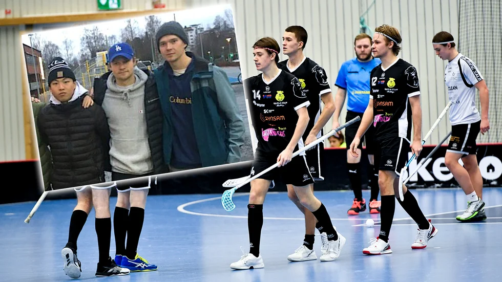 Anton Carli och Bill Hedqvist, här bredvid Hugo Karinen, är klara för en fortsättning i Gamla stan.