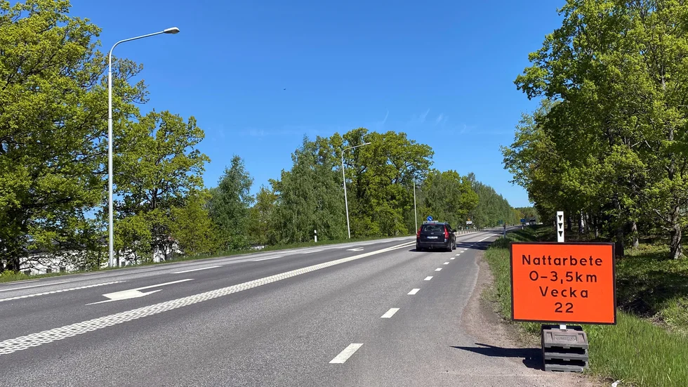 Väg 34 mot Ervasteby