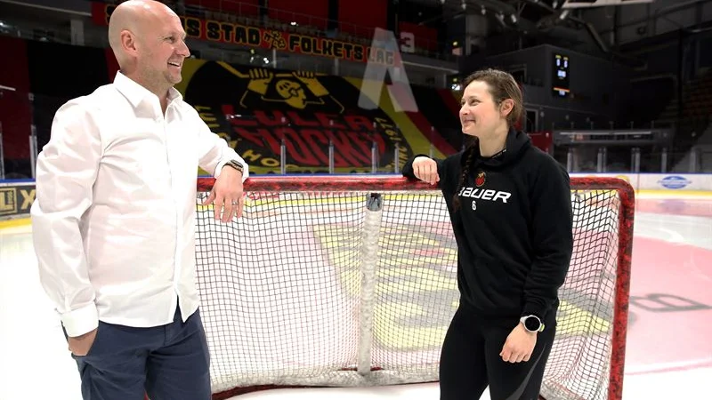 Christoffer Bergfors, Max och Jenni Hiirikoski, Luleå hockey.