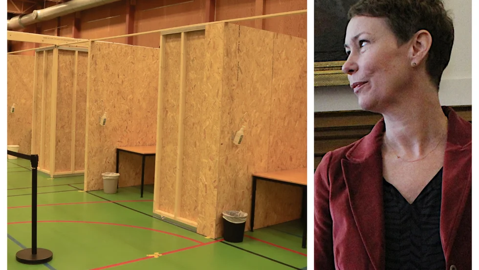 Åsa Maxeby är ansvarig för vaccinationscentralen i Mässhallarna på Himmelstalund.