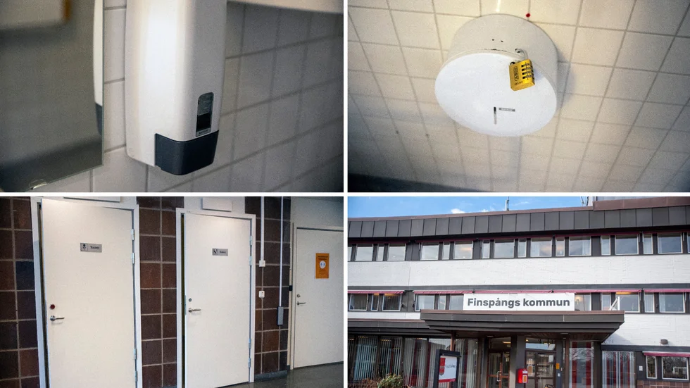Det stjäls tvål, toalettpapper och papper till att torka händerna med från toaletterna i kommunhusets entré. 
