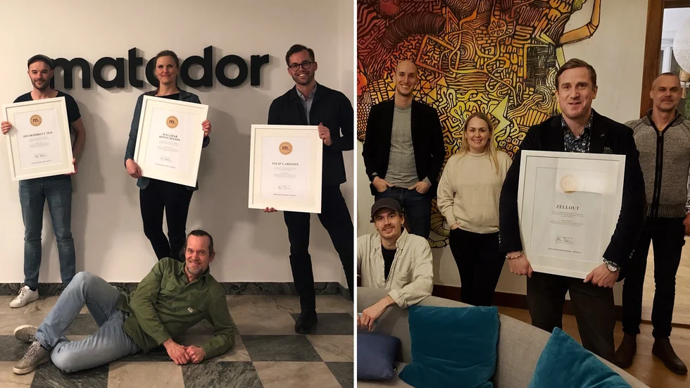 Uppsalabyråerna Matador och Zellout vann tre pris vardera på det digitala eventet Guld-M där Uppsalas bästa marknadsföringsinsatser under 2020 uppmärksammades.