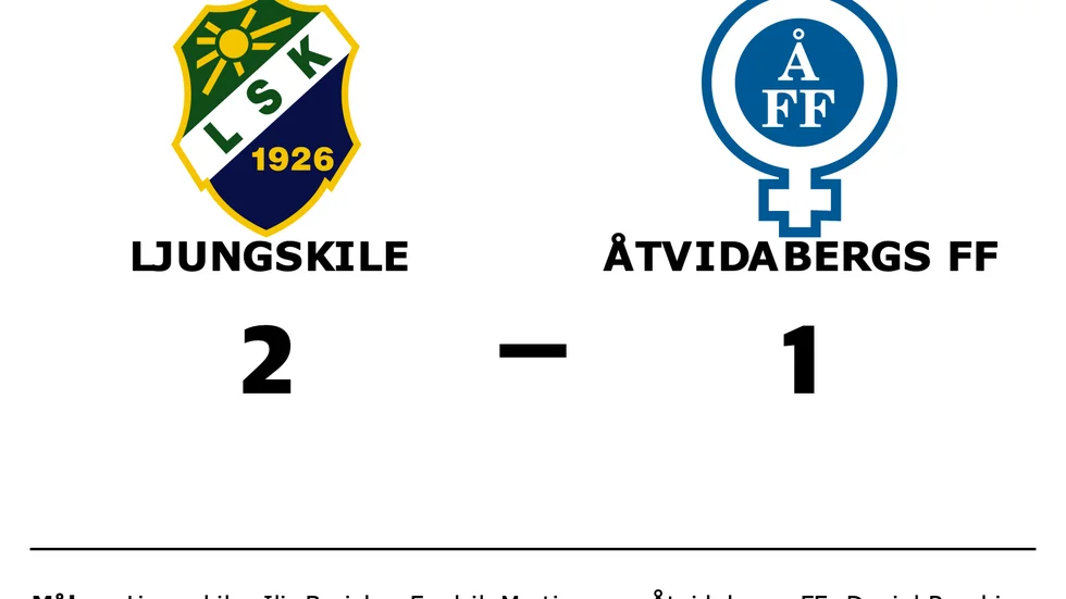 Ljungskile SK vann mot Åtvidabergs FF