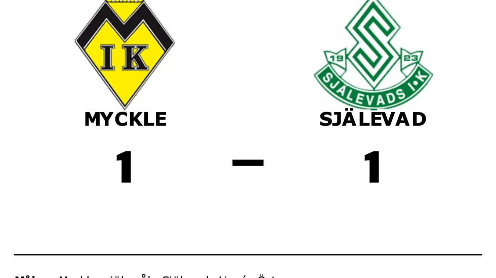 Myckle IK spelade lika mot Själevads IK