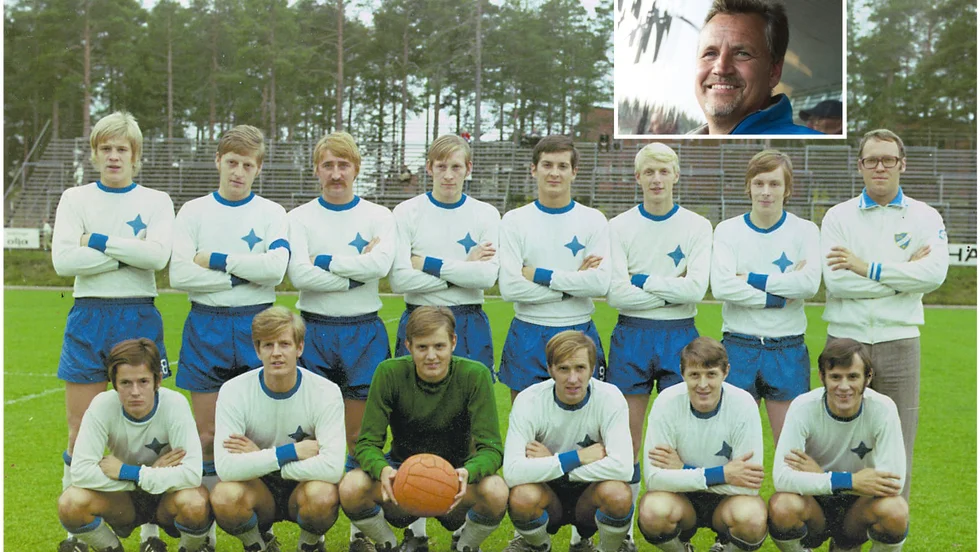 En lagbild från året då IFK Luleå kvalade sig upp till allsvenskan under hösten 1970. Stående från vänster: Staffan Isaksson, Ragge Bogren, Lennart Erixon, Lars Nilsson, Torbjörn Isaksson, Kent Sundén, Bosse Strömbäck och tränaren Lennart Wiklund. Knästående, från vänster: Jan-Olov Svelander, Bo Lindmark, Kjell Uppling, Staffan Johansson, Lars-Göran Sundgren och Björn Wiklund.