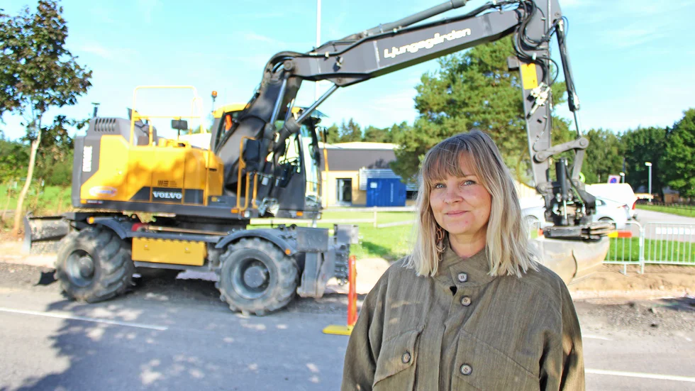 Snart kan Ljungsbroborna cykla tryggt till fritidscentret med bland annat simhall och ishall, konstaterar Sandra Viktor, miljösamordnare på Linköpings kommun. 
