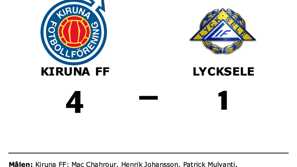Kiruna FF vann mot Lycksele