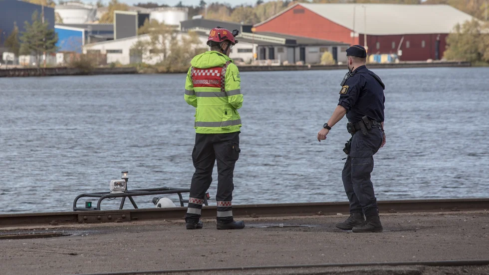Drunkningslarm vid Öhmanskajen.