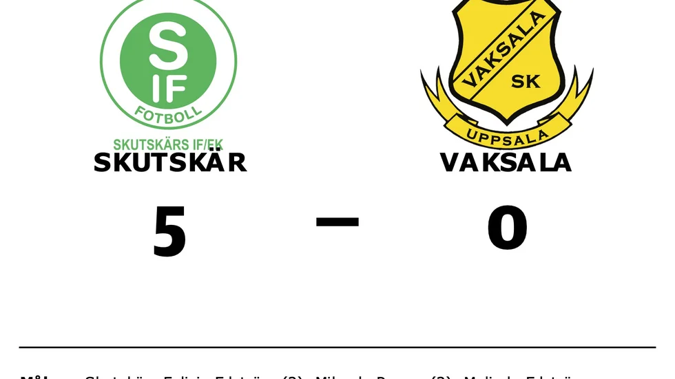Skutskärs IF FK vann mot Vaksala SK