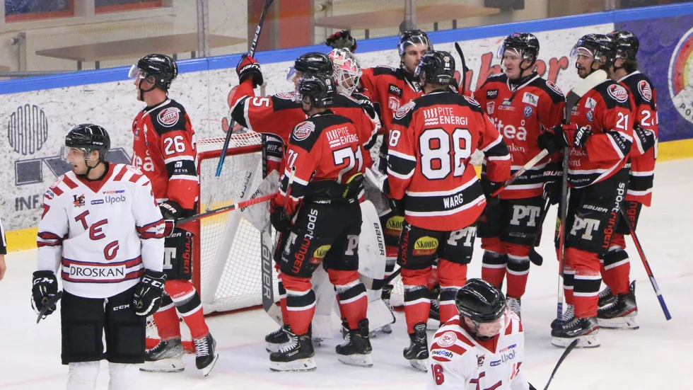 Piteå Hockey besegrade Teg med 3-2, viktiga poäng i kampen om en plats i allettan.