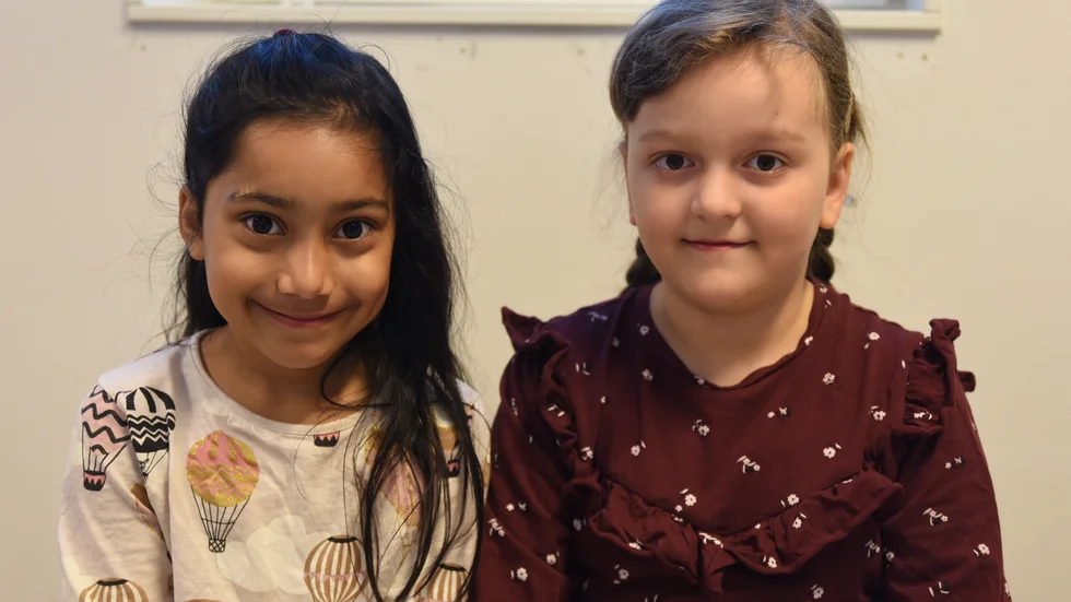  Musbia och Nayla från Bellmans förskola.