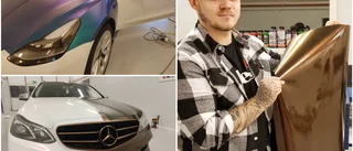 Bilstylisten förvandlar med folie: "Kul med kunder som vågar göra om bilar till riktiga blickfångare"