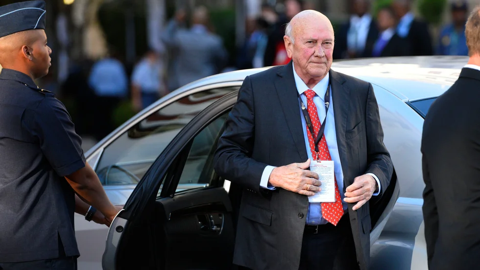 Sydafrikas tidigare president FW de Klerk har avlidit. Arkivbild.