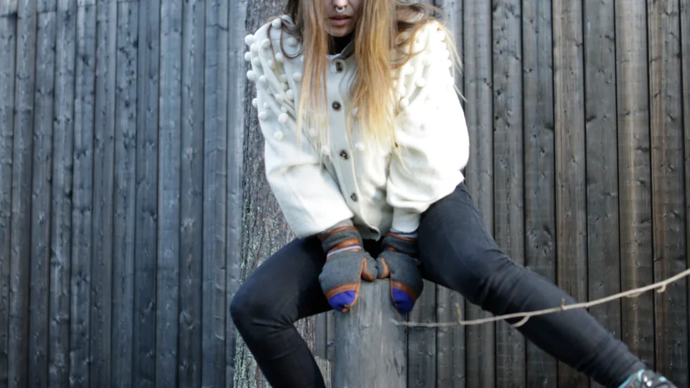 Jenny Schinkler är en av dansarna i "ROOM X" i Ájtte i Jokkmokk.
