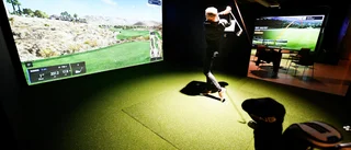 Nu kan du spela tävlingar på golfbanor i hela världen från nya loungen i Skellefteå: "Det kommer att bli lite som ett klubbhus”