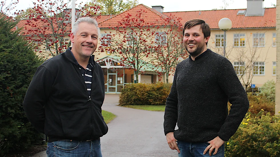 Mikael Lilja, mark- och exploateringschef, och Petter Frid, stadsarkitekt, gillar att Vadstena kommun lockar dem som vill bygga nytt.