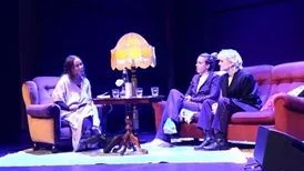 Annika Norlin och Rebecka Digervall möttes i ett samtal om text, skapande, skrivande och kreativitet under Bok & Bild under ledning av moderator Elisabeth Rosenbrand.